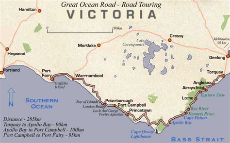 the twelve apostles victoria map